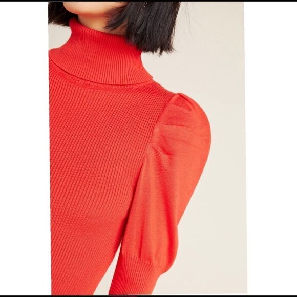 Revolve ANTHROPOLOGIE Cecilia Puff-Sleeved Turtleneck Sweater - Picture 6 of 15